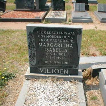VILJOEN Margaritha Isabella 1903-1985
