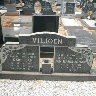 VILJOEN Jan Harm Johan 1926-1983 &amp; Karel Jan 1931-1983