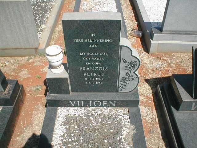 VILJOEN Francois Petrus 1905-1978