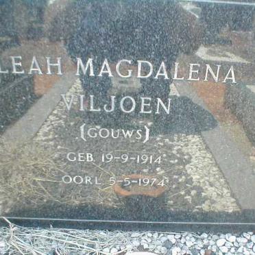 VILJOEN Leah Magdalena nee GOUWS 1914-1974