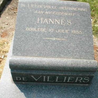 VILLIERS Hannes, de -1955
