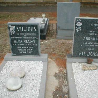 VILJOEN Abraham 1925-1986 &amp; Hilda Gladys 1925-1988