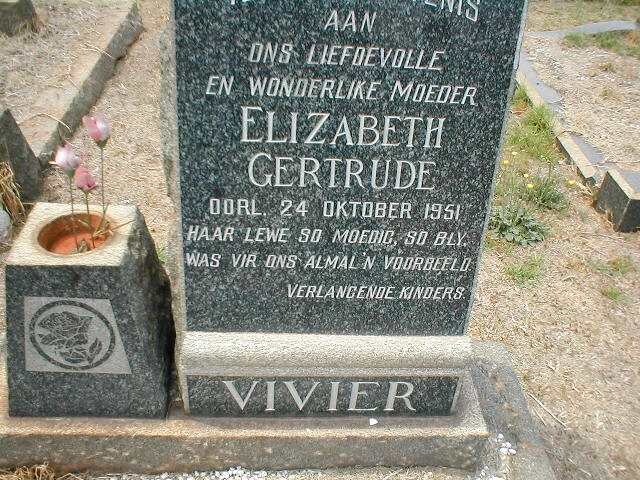 VIVIER Elizabeth Gertrude  -1951