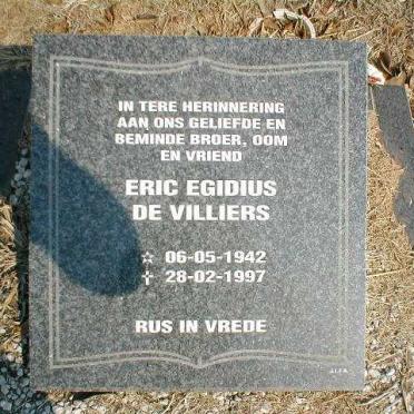 VILLIERS Eric Egidius, de 1942-1997