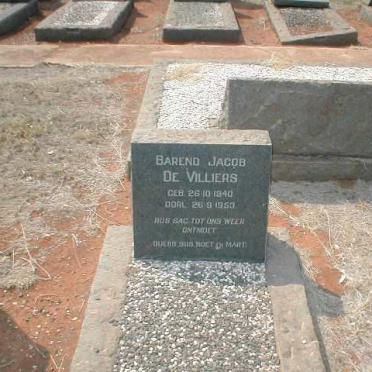 VILLIERS Barend Jacob, de 1940-1953