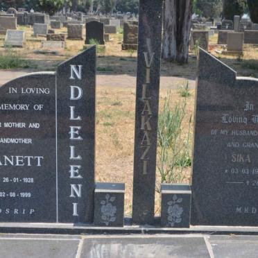 VILAKAZI Sika Isaac 1918-1995 :: NDLELENI Jeanett 1928-1999