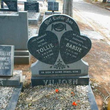 VILJOEN Tollie 1916-1986 &amp; Babsie 1922-1983