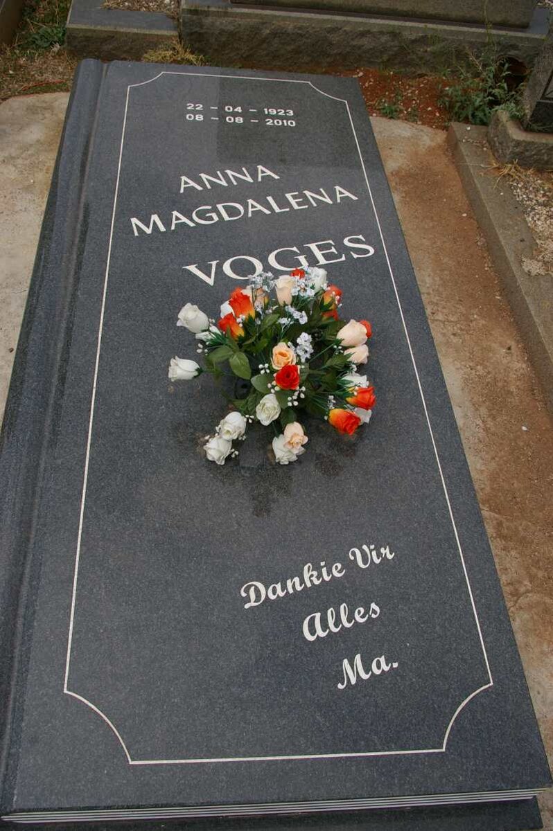 VOGES Anna Magdalena 1923-2010