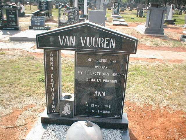 VUUREN Anna Catharina, van 1946-1998