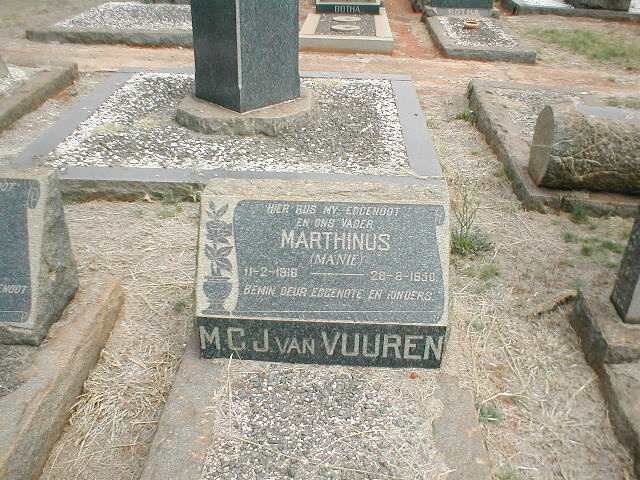 VUUREN Marthinus M.G.J., van 1918-1950