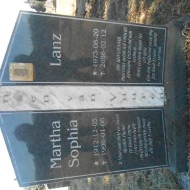 VUUREN Martha Sophia, Jansen van 1912-1996 :: JANSEN VAN VUUREN Lanz 1973-2006