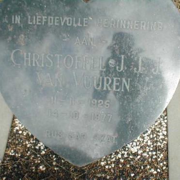 VUUREN Christoffel J.J.J., van 1925-1977