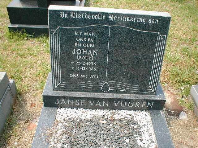 VUUREN Johan, Janse van 1936-1985