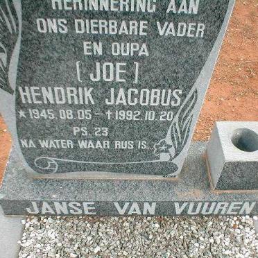 VUUREN Hendrik Jacobus, Janse van 1945-1992