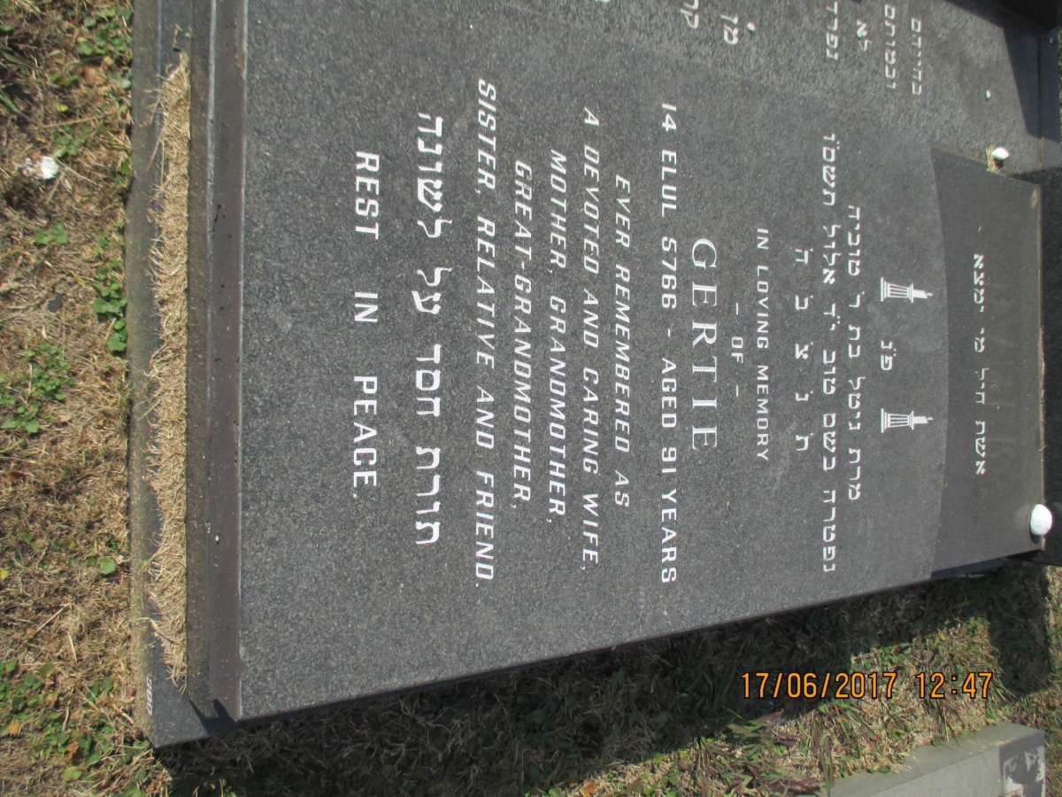 WANER Isaac -1981 &amp; Gertie