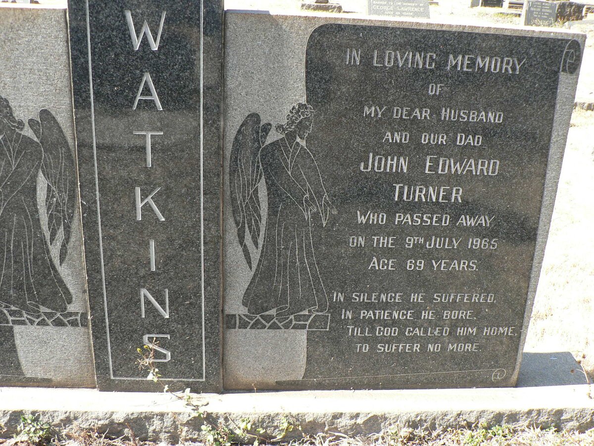 WATKINS  John Edward Turner -1965 &amp; Mary Louise 1896-1977