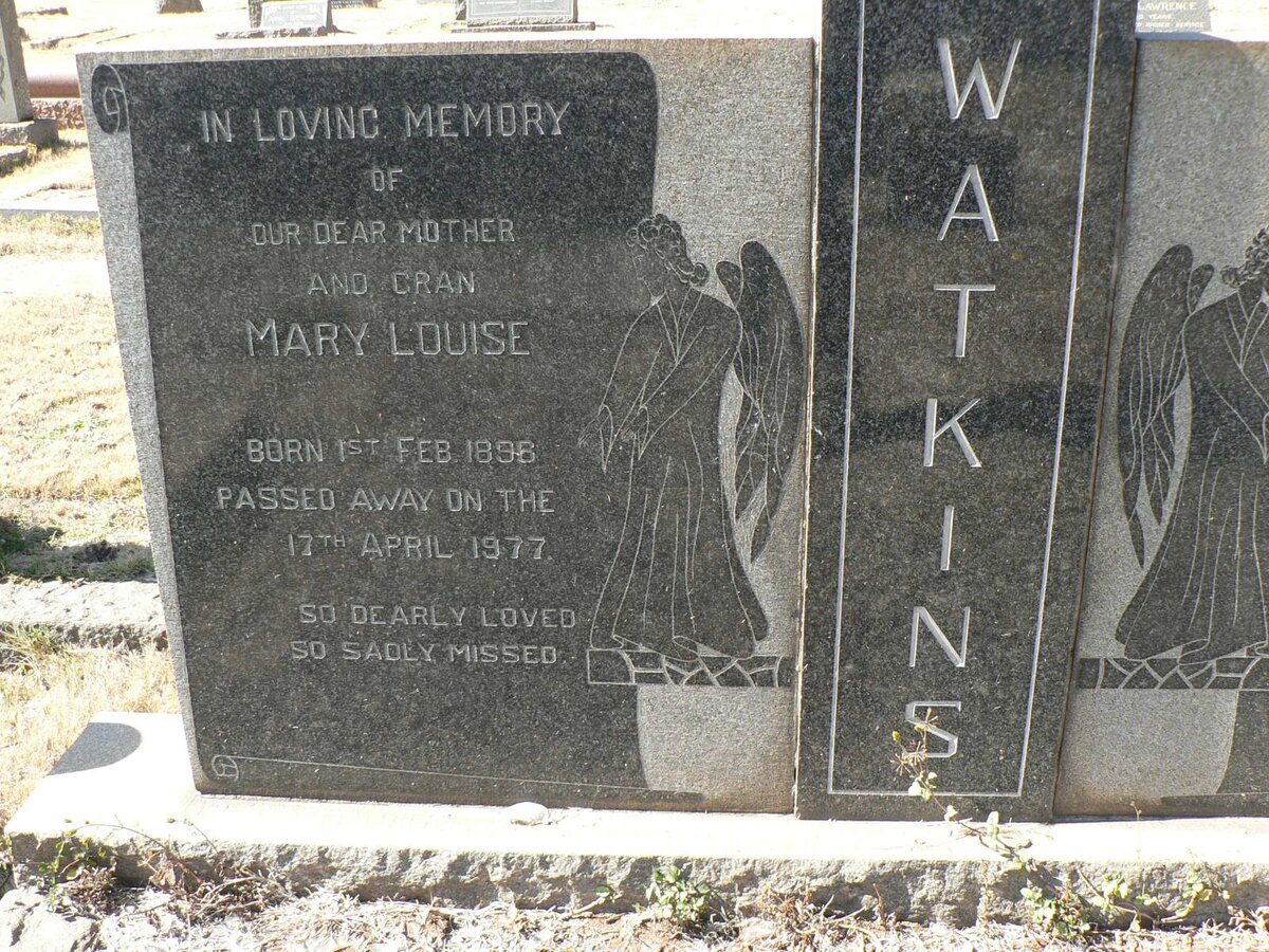 WATKINS  John Edward Turner -1965 &amp; Mary Louise 1896-1977