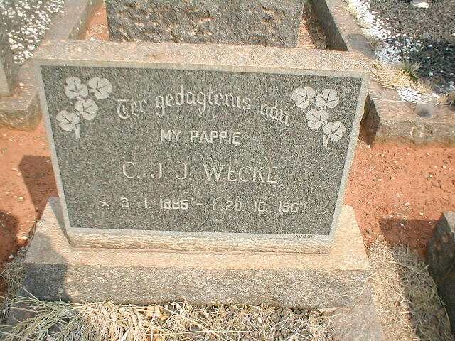 WECKE C.J.J. 1885-1967