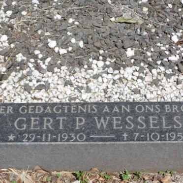WESSELS Gert P. 1930-1957