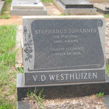 WESTHUIZEN Stephanus Johannes, v.d. 1904-1970 &amp; Johanna W.P. 1903-1990