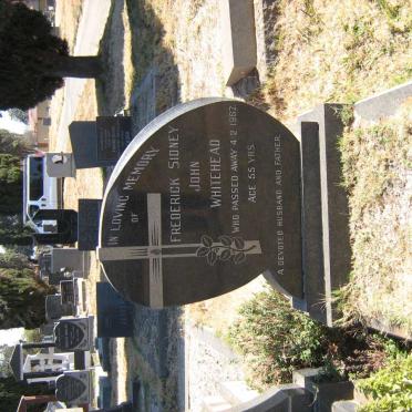 WHITEHEAD Frederick Sidney John -1967