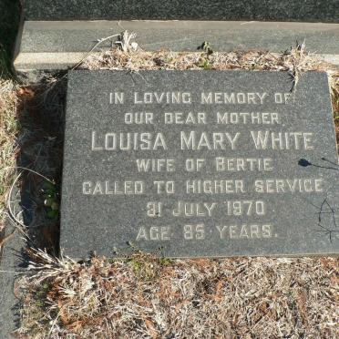 WHITE Louisa Mary -1970