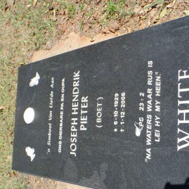 WHITE Joseph Hendrik Pieter 1929-2006