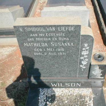 WILSON Mathilda Susanna 1915-1971