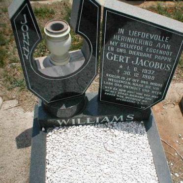 WILLIAMS Gert Jacobus 1937-1988