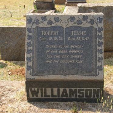WILLIAMSON Robert -1931 &amp; Jessie -1947