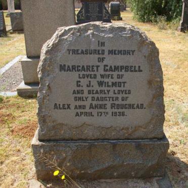 WILMOT Margaret Campbell nee ROUGHEAD -1936