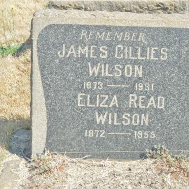 WILSON James Gillies 1873-1931 &amp; Eliza Read 1872-1955