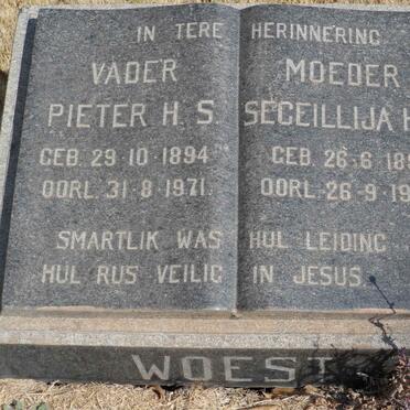 WOEST Pieter H.S. 1894-1971 &amp; Seceillija H.M. 1896-1970