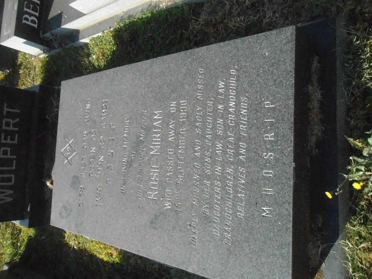 WOLPERT Rose Miriam -1990