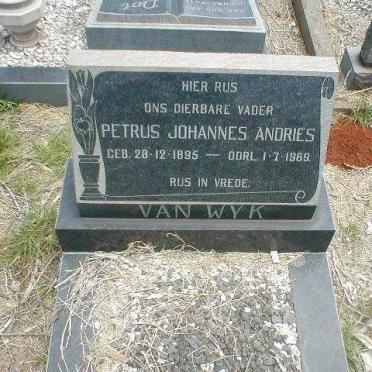 WYK Petrus Johannes Andries, van 1895-1969