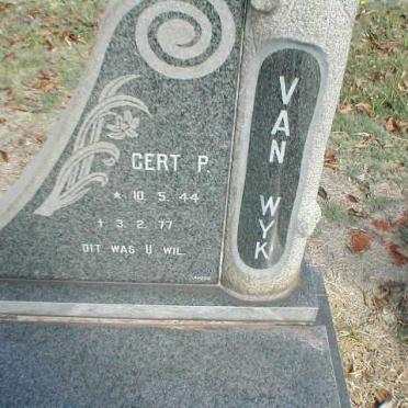 WYK Gert P., van 1944-1977