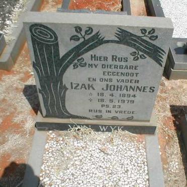 WYK Izak Johannes, van 1894-1979