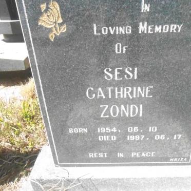 ZONDI Sesi Cathrine 1954-1997