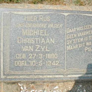ZYL Michiel Christiaan, van 1880-1942