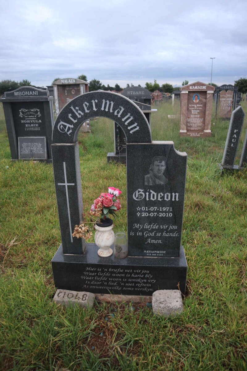 ACKERMANN Gideon 1971-2010