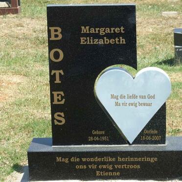 BOTES Margaret Elizabeth 1951-2007