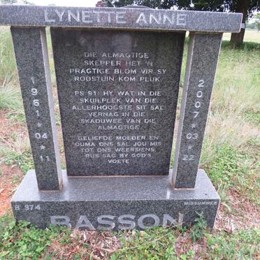 BASSON Lynette Anne 1961-2007