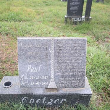 COETZER Paul 1947-2004