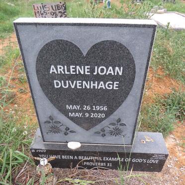 DUVENHAGE Arlene Joan 1956-2020