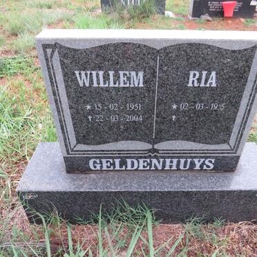 GELDENHUYS Willem 1951-2004 & Ria 1955-