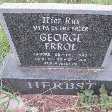 HERBST George Errol 1943-2011