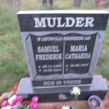 MULDER Samuel Frederik 1939-2013 & Maria Catharina 1947-