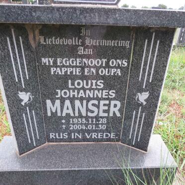 MANSER Louis Johannes 1935-2004