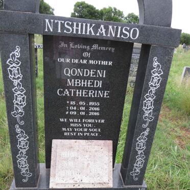 NTSHIKANISO Qondeni Mbhedi Catherine 1955-2016