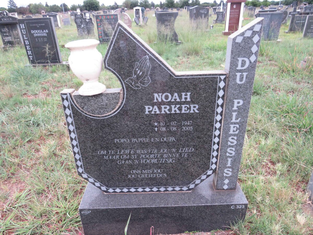 PLESSIS Noah Parker, du 1947-2005